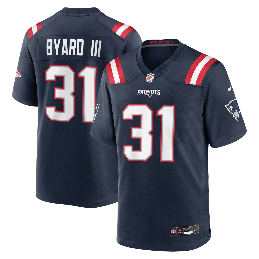 Kevin Byard III New England Patriots Nike Navy Team Game Jersey