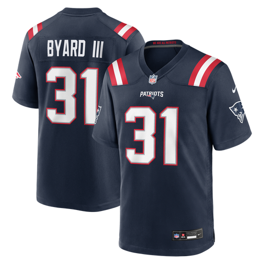 Kevin Byard III New England Patriots Nike Navy Team Game Jersey