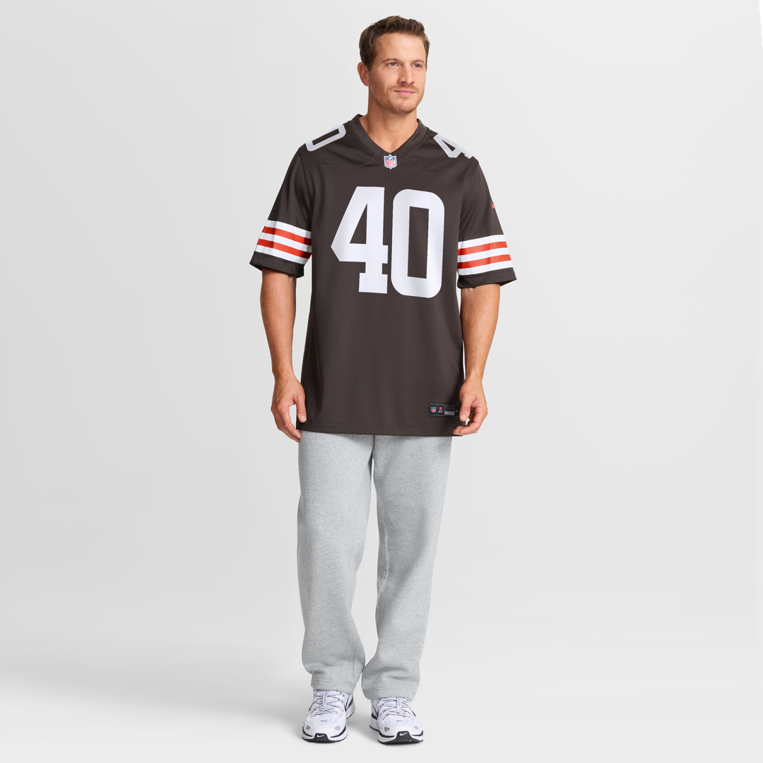 Nathaniel Watson Cleveland Browns Nike Brown Team Game Jersey