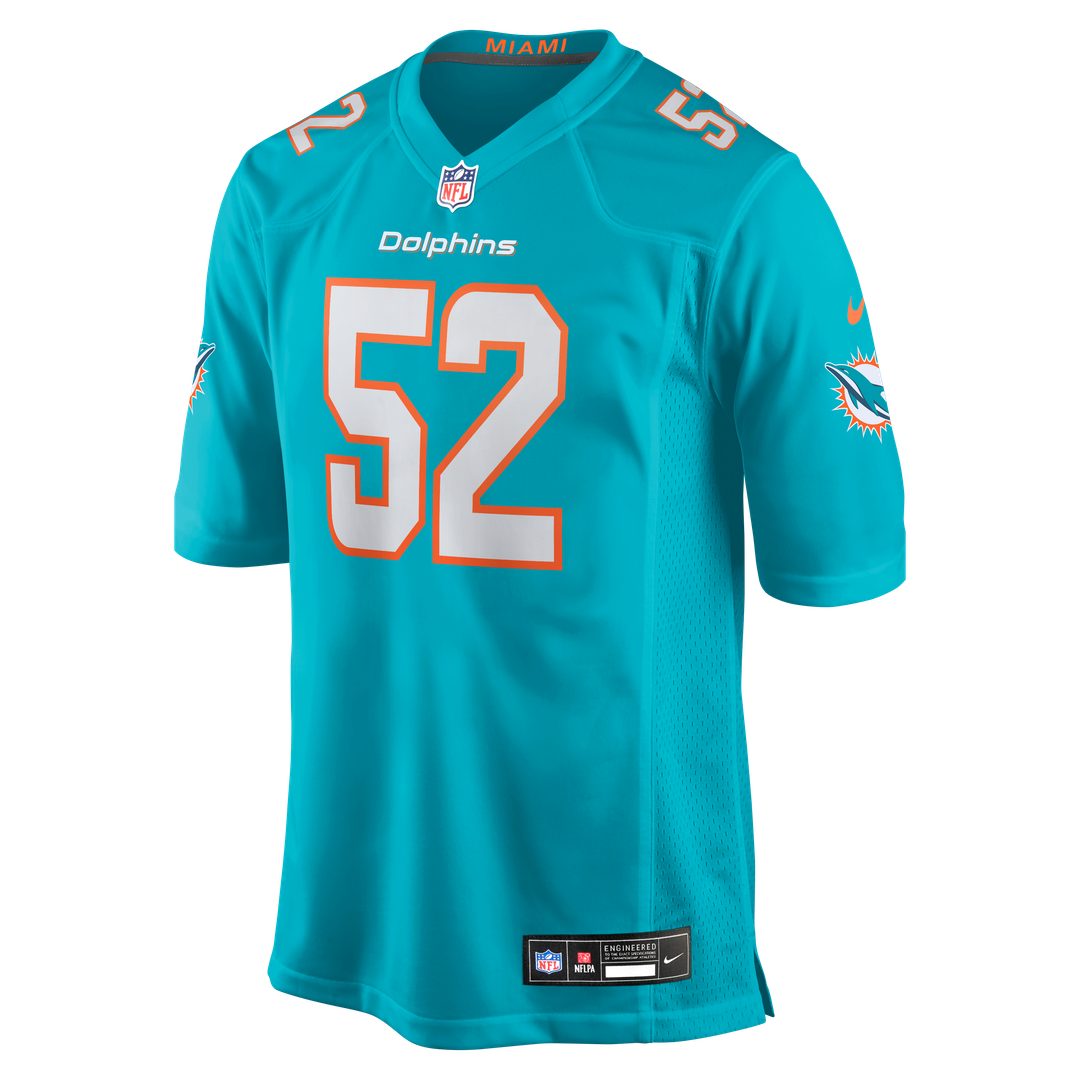 Patrick Paul Miami Dolphins Nike Aqua Game Jersey