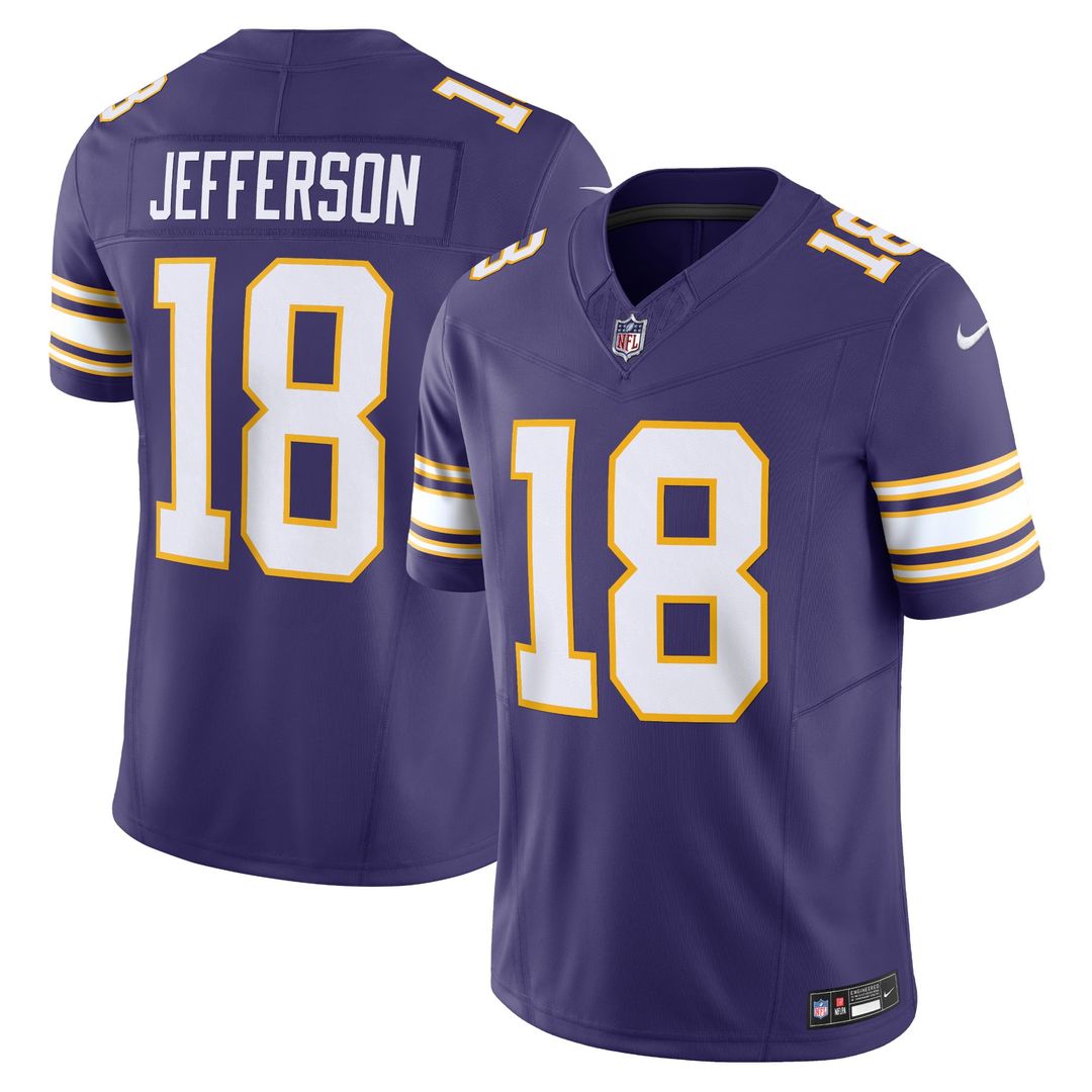 Justin Jefferson Minnesota Vikings Nike White Vapor F.U.S.E. Limited Jersey