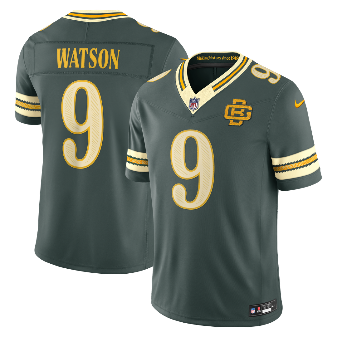 Christian Watson Green Bay Packers Nike Green 2026 Rivalries Collection Stitched Limited Jersey