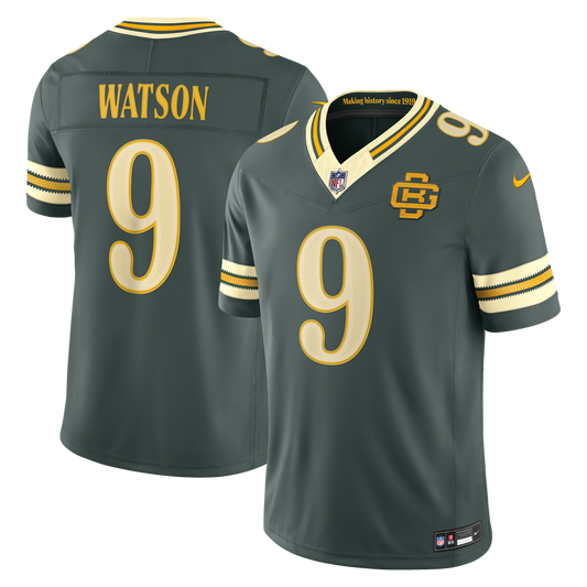Christian Watson Green Bay Packers Nike Green 2026 Rivalries Collection Stitched Limited Jersey