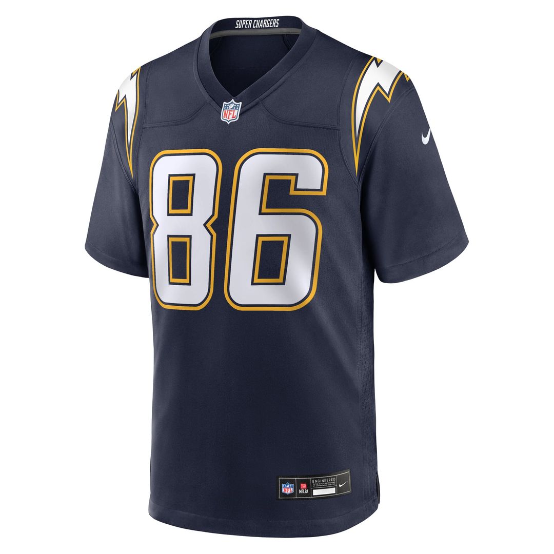 Oronde Gadsden Los Angeles Chargers Nike Powder Blue Team Game Jersey