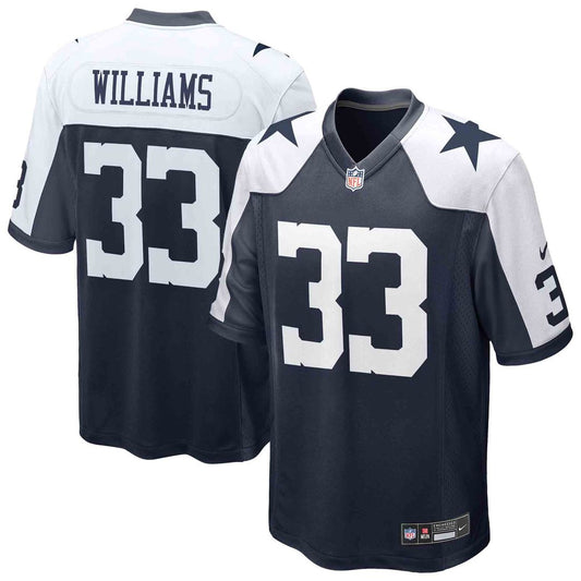 Javonte Williams Dallas Cowboys Nike Navy Alternate Game Jersey