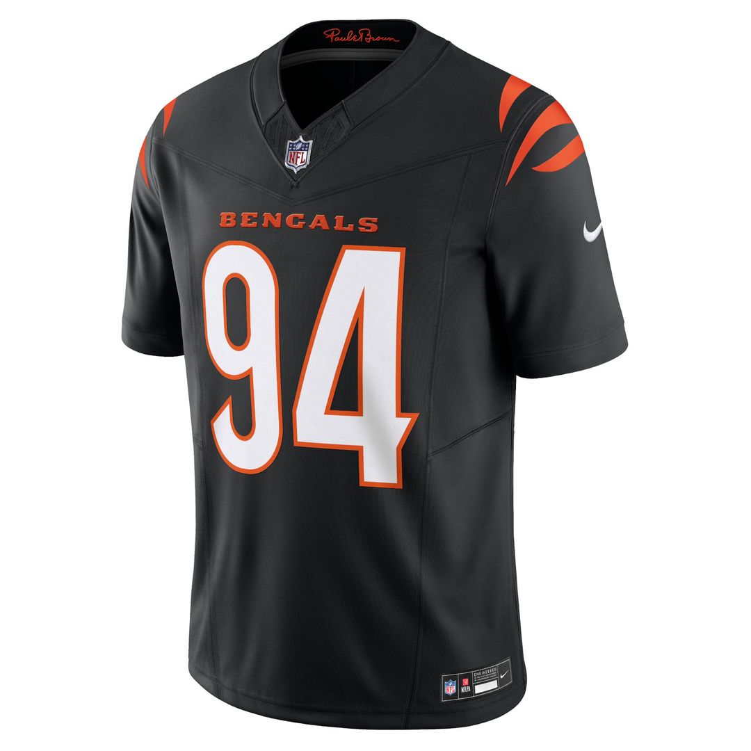 Sam Hubbard Cincinnati Bengals Nike Black Vapor F.U.S.E. Limited Jersey