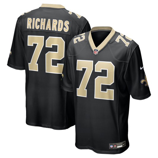 Asim Richards New Orleans Saints Nike Black Team Game Jersey