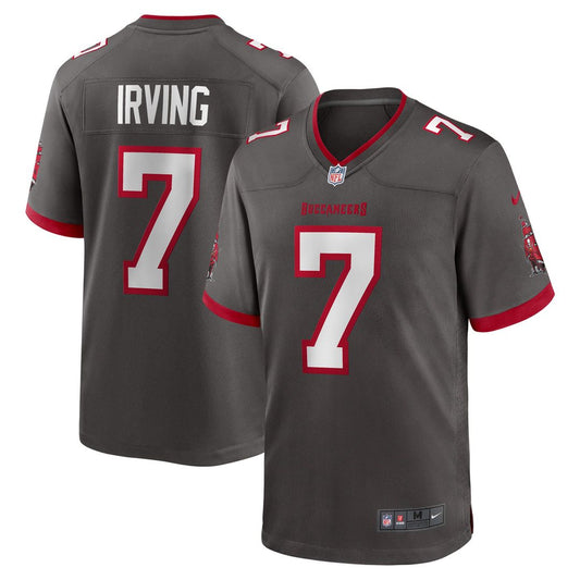 Bucky Irving Tampa Bay Buccaneers Nike Pewter Alternate Game Jersey