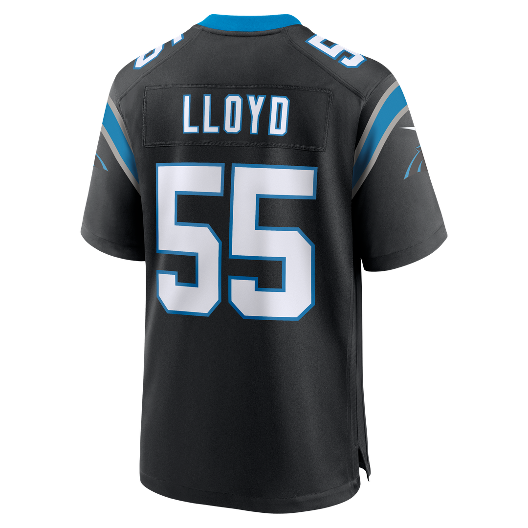 Devin Lloyd Carolina Panthers Nike Black Team Game Jersey