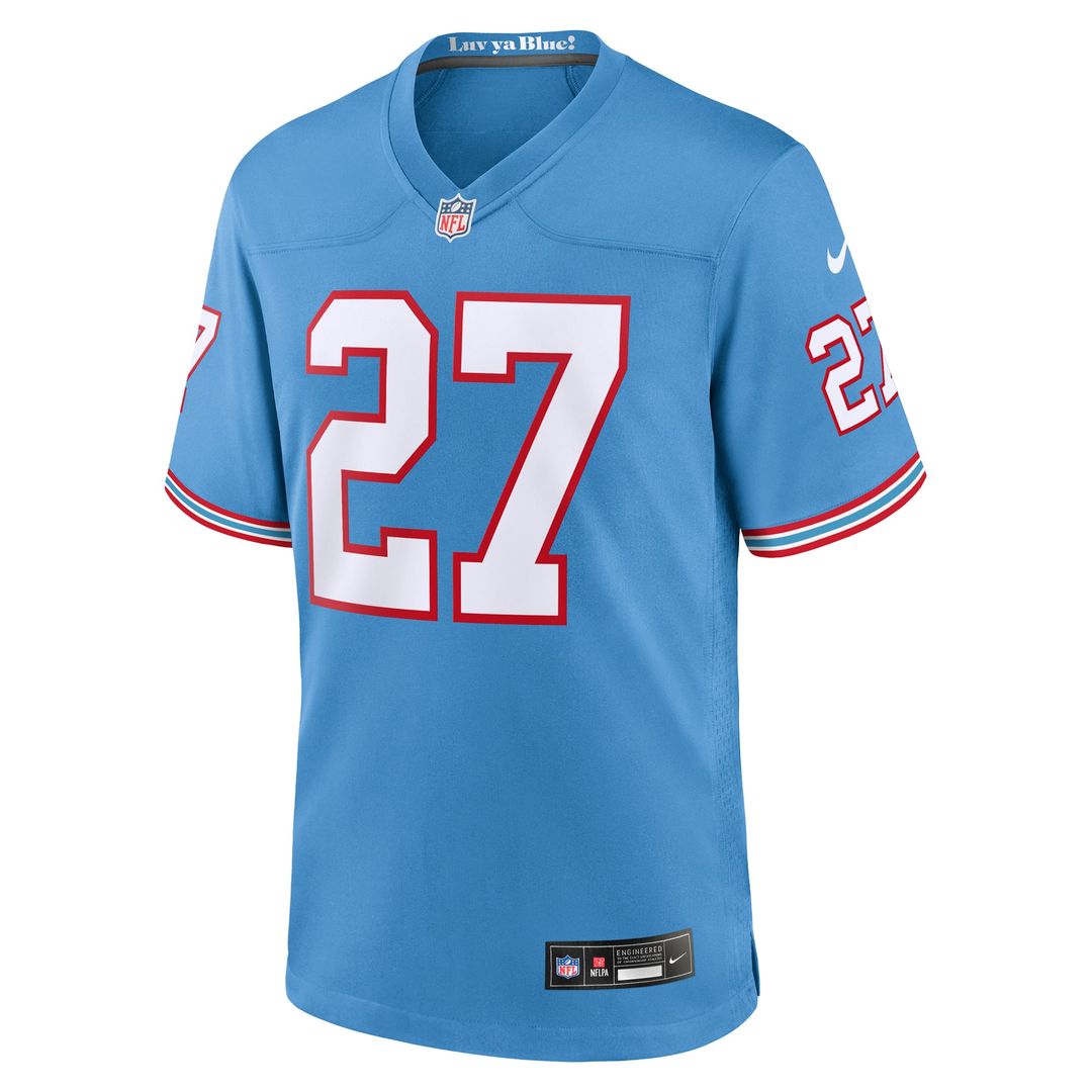 Eddie George Tennessee Titans Nike Light Blue Retired Player Alternate Game Jersey