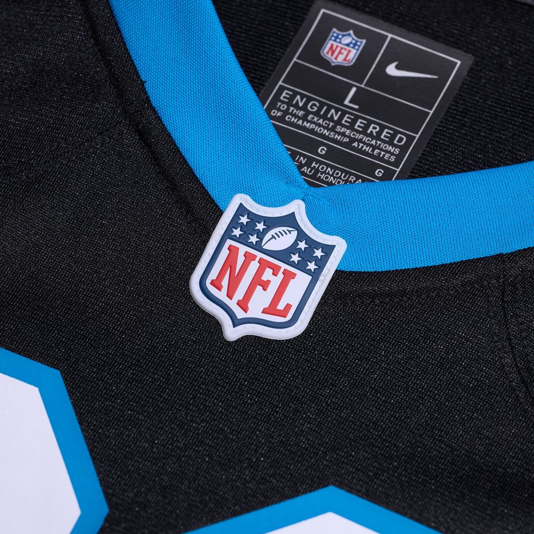 Jonathon Brooks Carolina Panthers Nike Black Game Jersey