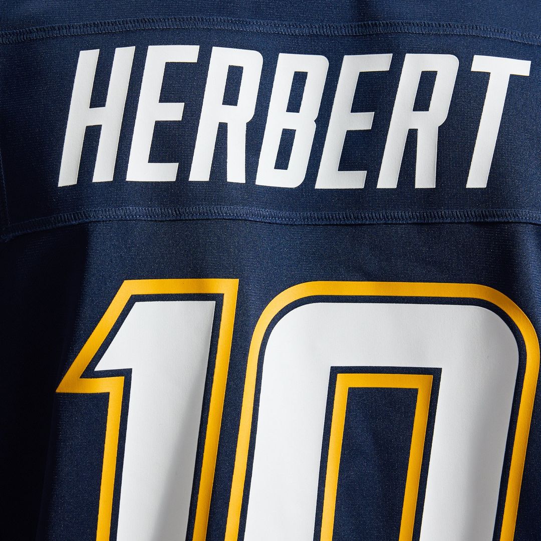 Justin Herbert Los Angeles Chargers Nike Navy Alternate Super Chargers Game Player Jersey