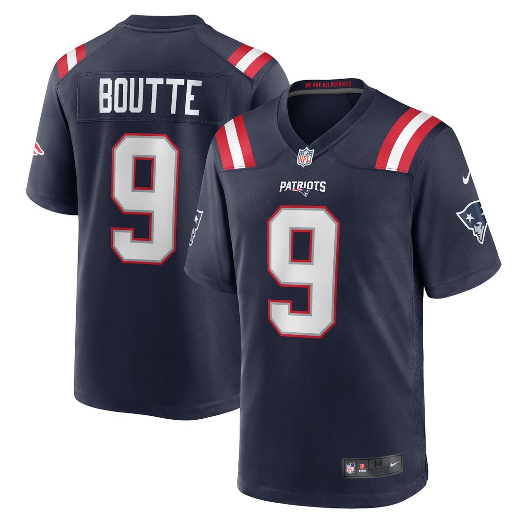 Kayshon Boutte New England Patriots Nike Navy Game Jersey