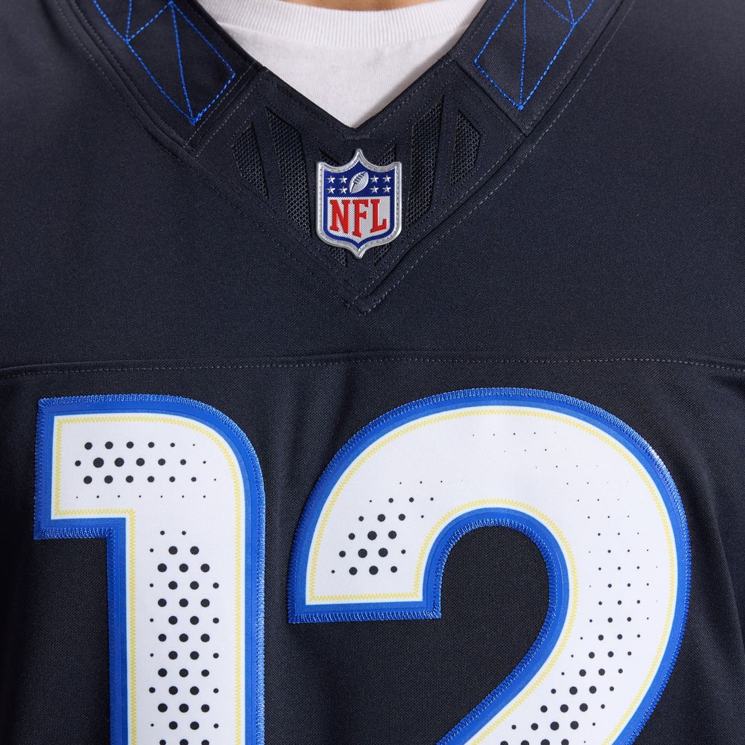Puka Nacua Los Angeles Rams Nike Dark Blue Rivalries Collection Stitched Limited Jersey