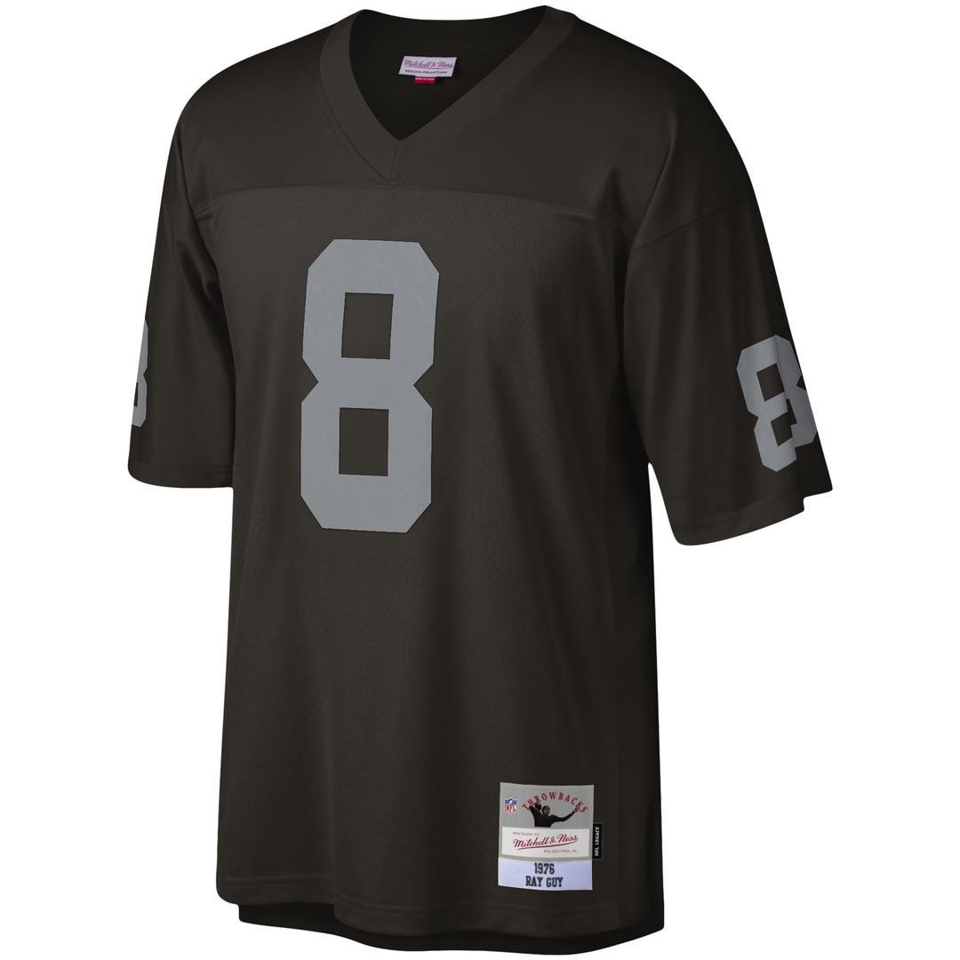 Ray Guy Las Vegas Raiders Mitchell & Ness Black Legacy Replica Jersey