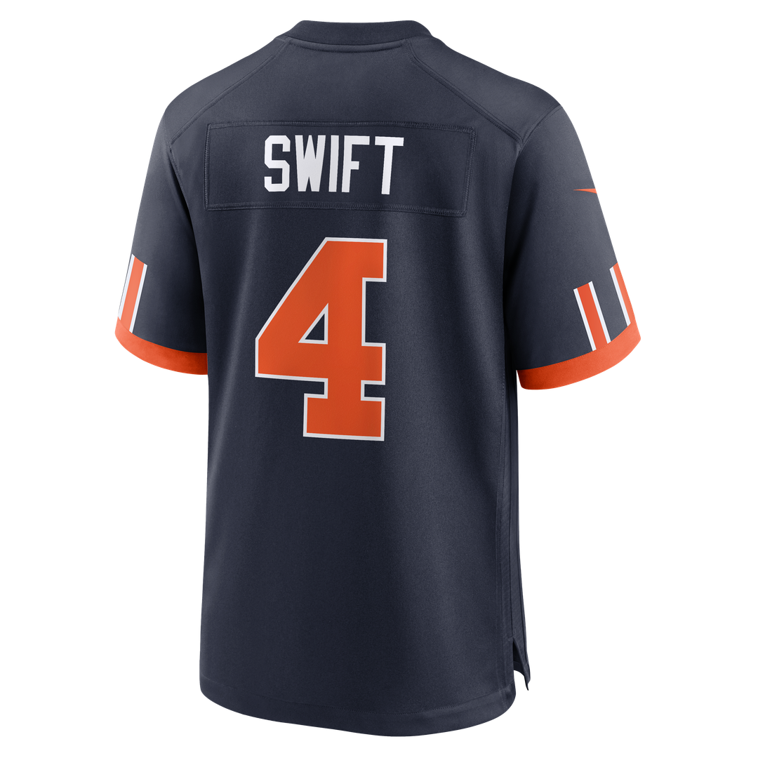 D'Andre Swift Chicago Bears Nike Navy 2026 Rivalries Collection Game Jersey