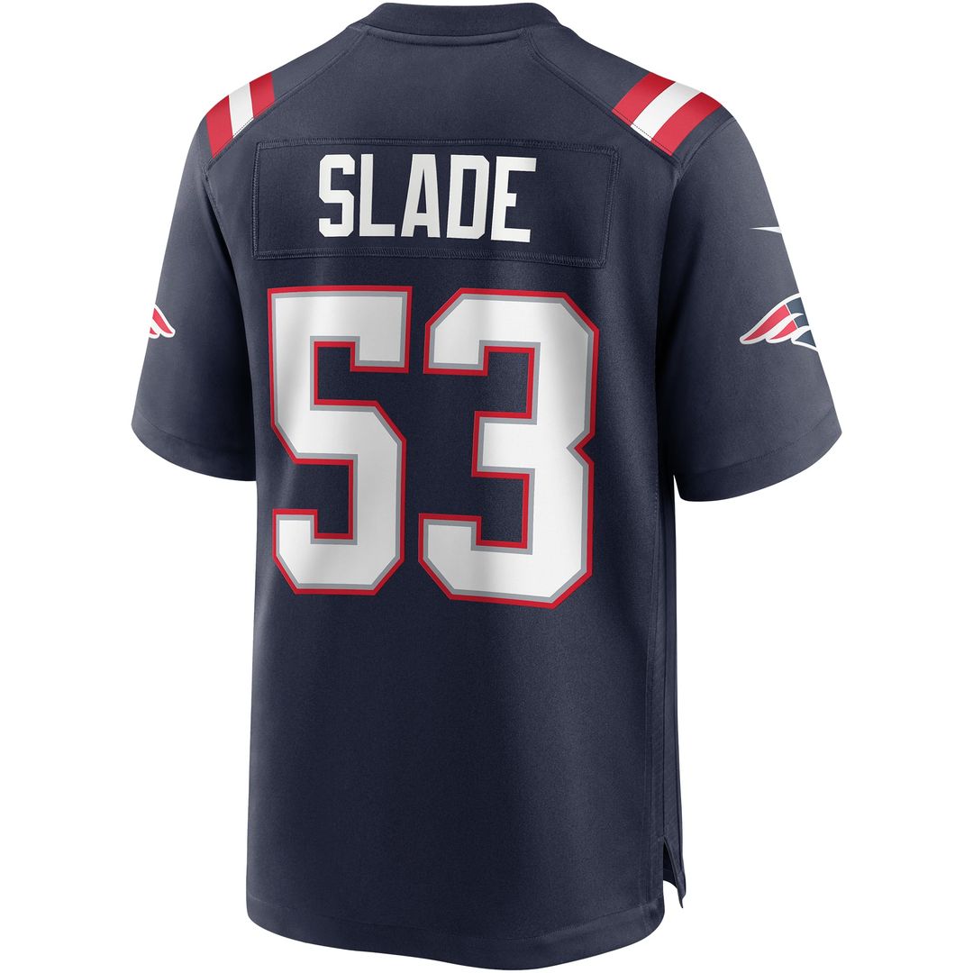 Chris Slade New England Patriots Nike Navy Game Retired Player Jersey