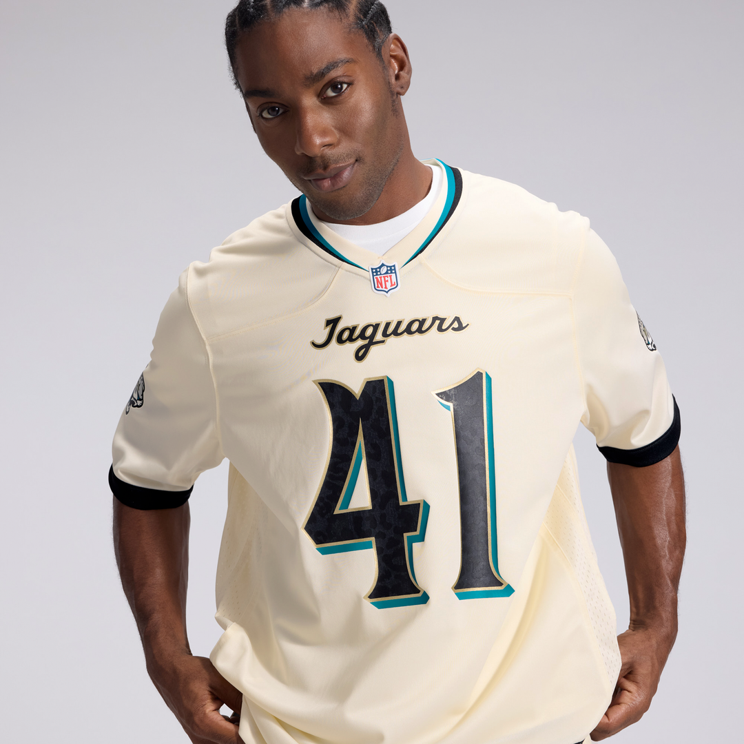 Josh Hines-Allen Jacksonville Jaguars Nike Natural 2026 Rivalries Collection Game Jersey