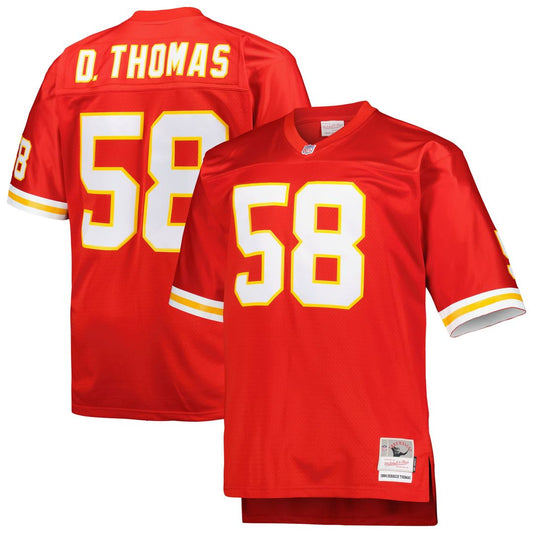 Derrick Thomas Kansas City Chiefs Mitchell & Ness Red Big & Tall 1994 Retired Player Replica Jersey