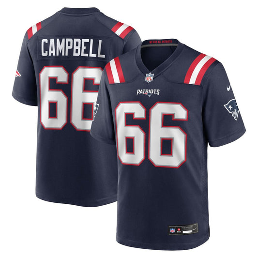 Will Campbell New England Patriots Nike Navy Team Game Jersey