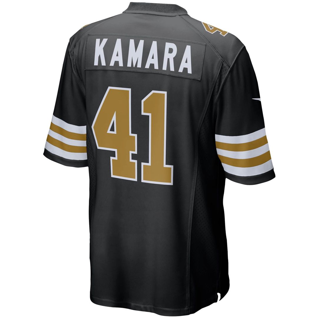 Alvin Kamara New Orleans Saints Nike Black Alternate Game Jersey