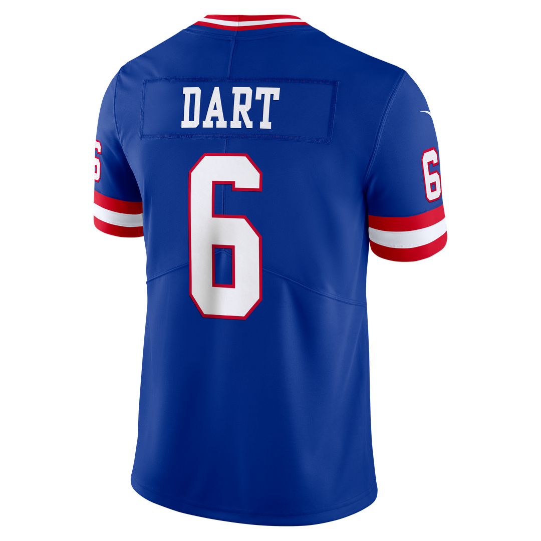 Jaxson Dart New York Giants Nike Royal Legacy Vapor Untouchable Stitched Limited Jersey