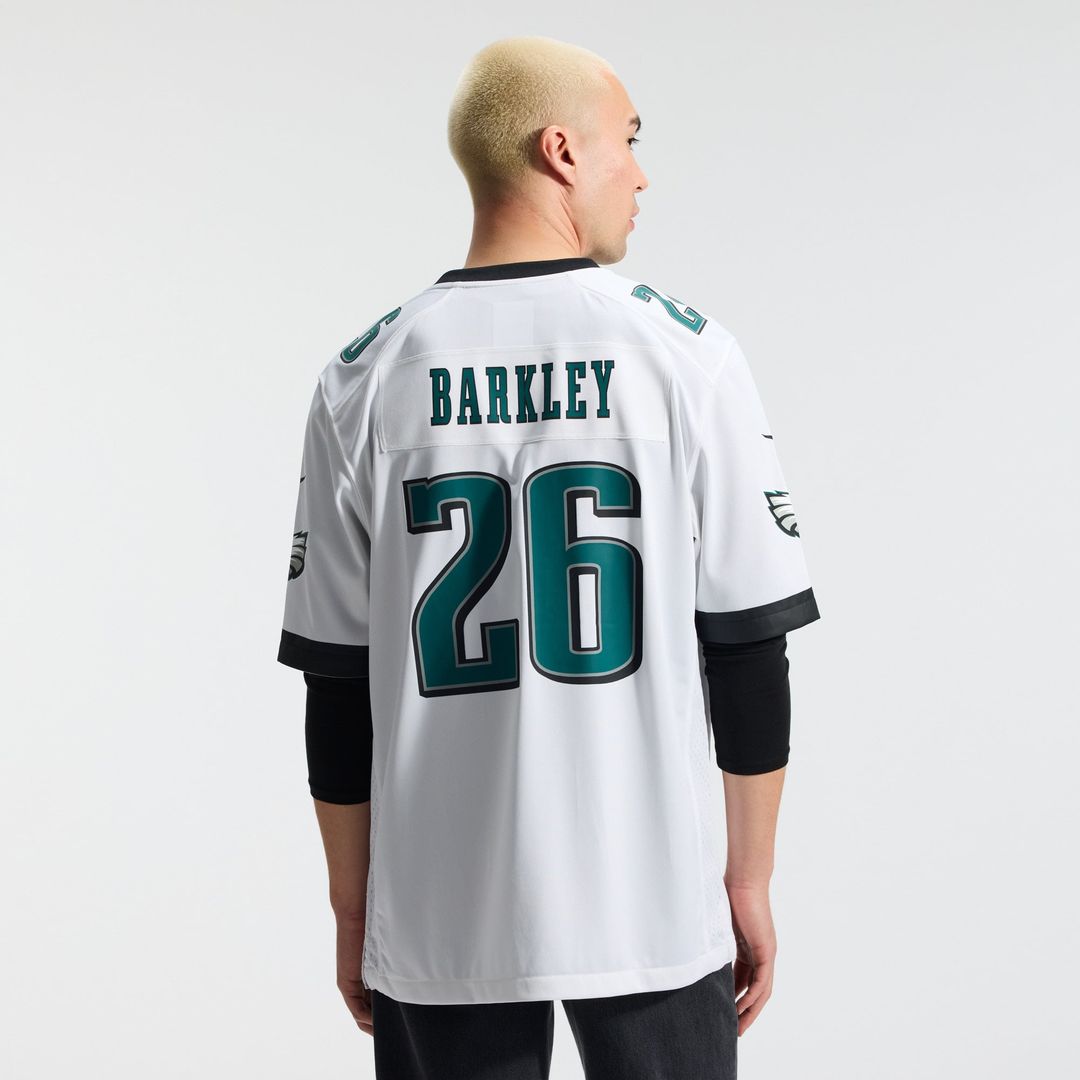 Saquon Barkley Philadelphia Eagles Nike White Game Jersey