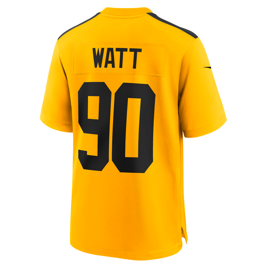 T.J. Watt Pittsburgh Steelers Nike Gold Alternate 1933 Throwback Game Jersey