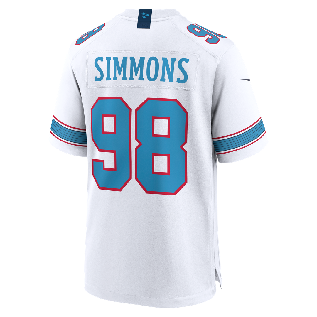 Jeffery Simmons Tennessee Titans Nike Light Blue Game Jersey