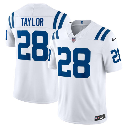 Jonathan Taylor Indianapolis Colts Nike White Vapor F.U.S.E. Stitched Limited Jersey