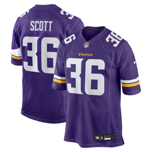 Zavier Scott Minnesota Vikings Nike Purple Team Game Jersey