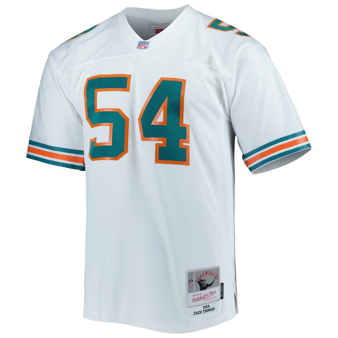 Zach Thomas Miami Dolphins Mitchell & Ness White Legacy Replica Jersey