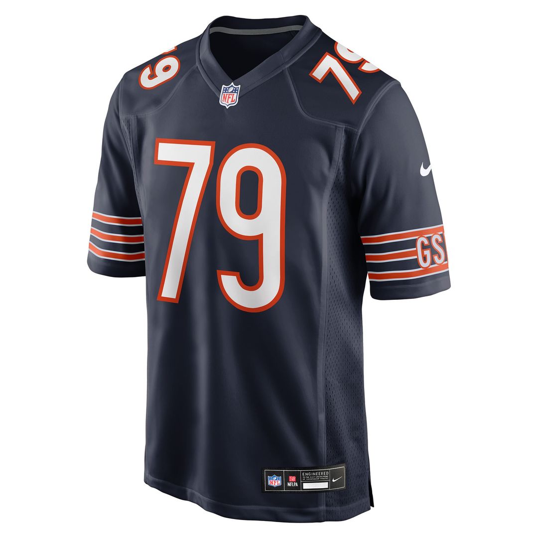 Theo Benedet Chicago Bears Nike Navy Team Game Jersey
