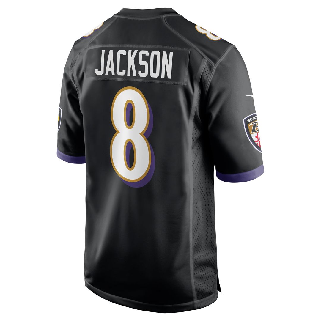 Lamar Jackson Baltimore Ravens Nike Black Alternate Game Jersey