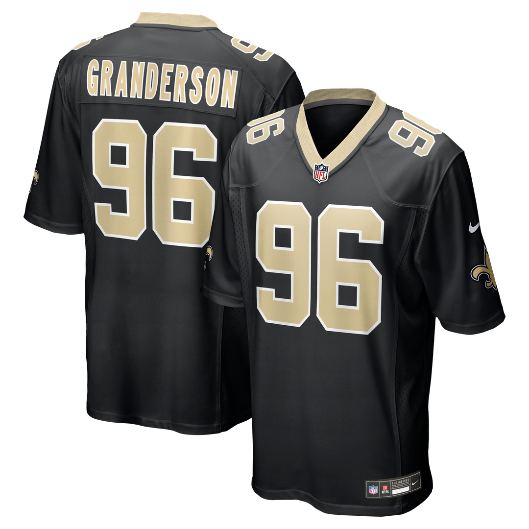 Carl Granderson New Orleans Saints Nike Black Game Jersey