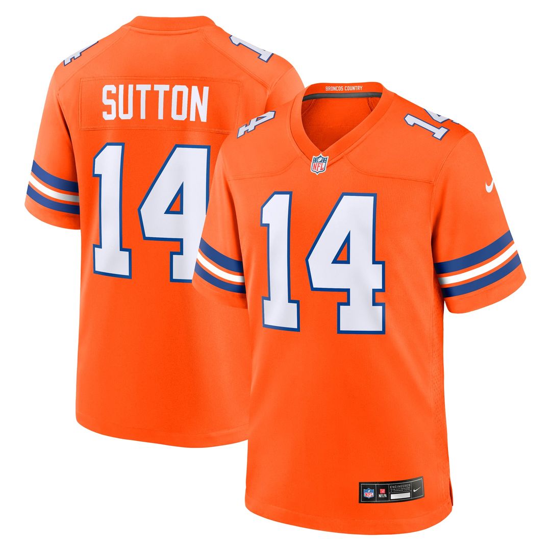 Courtland Sutton Denver Broncos Nike Orange Alternate Game Jersey