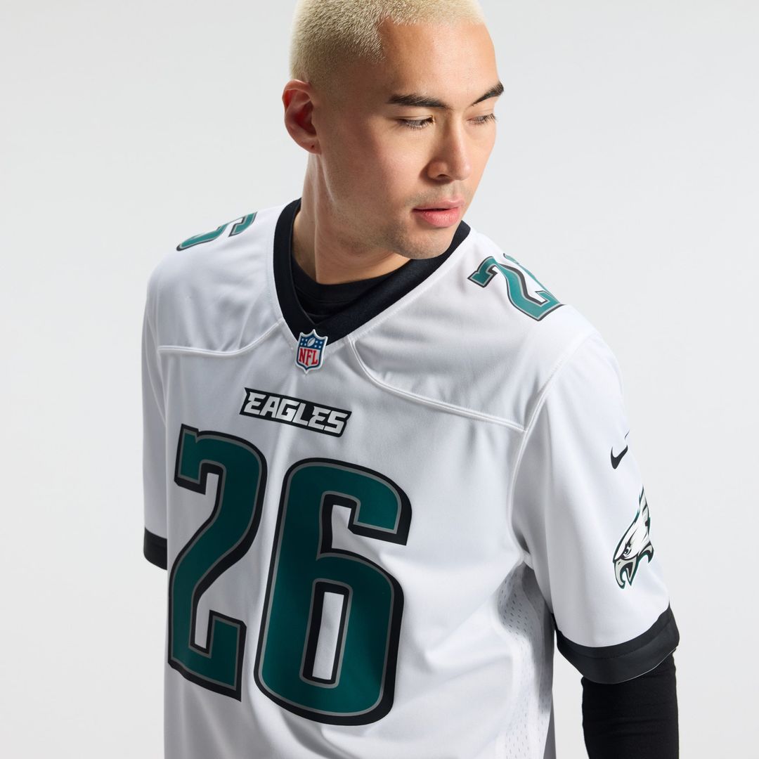 Saquon Barkley Philadelphia Eagles Nike White Game Jersey
