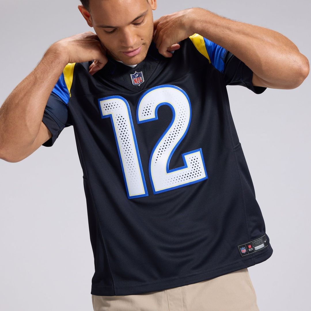 Puka Nacua Los Angeles Rams Nike Dark Blue Rivalries Collection Stitched Limited Jersey