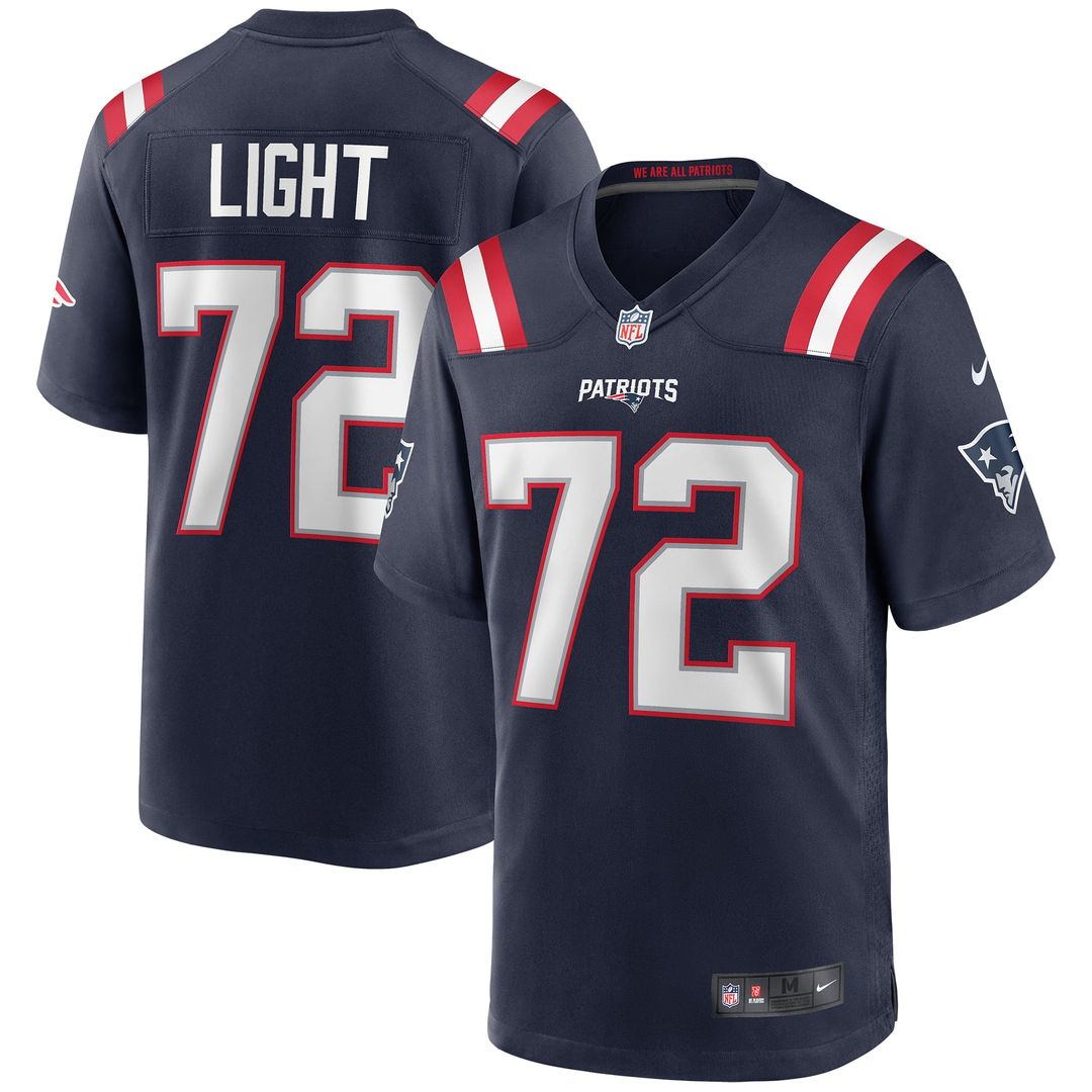 Matt Light New England Patriots Nike Navy Game Retired Player Jersey