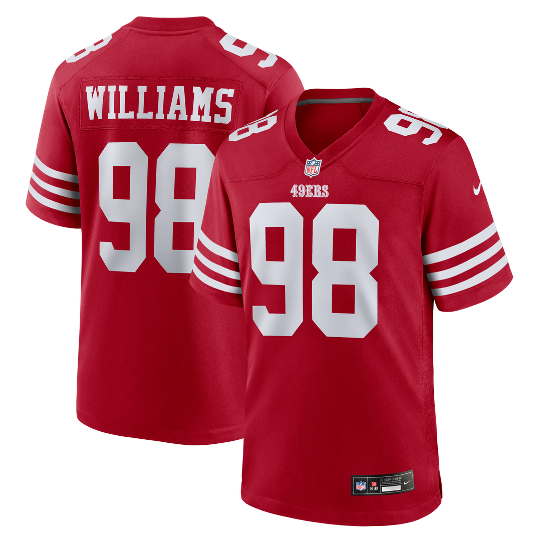 Mykel Williams San Francisco 49ers Nike Scarlet Game Player Jersey