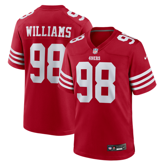 Mykel Williams San Francisco 49ers Nike Scarlet Game Player Jersey