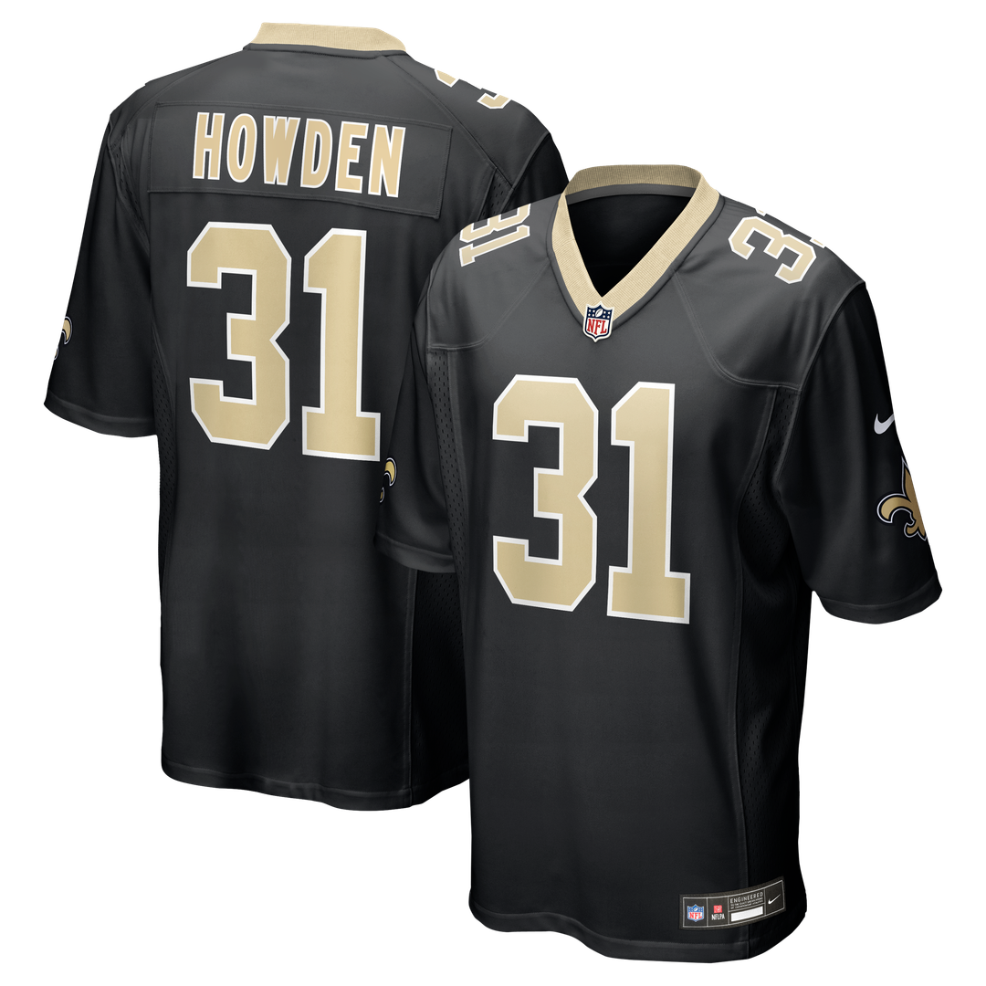 Jordan Howden New Orleans Saints Nike Black Team Game Jersey