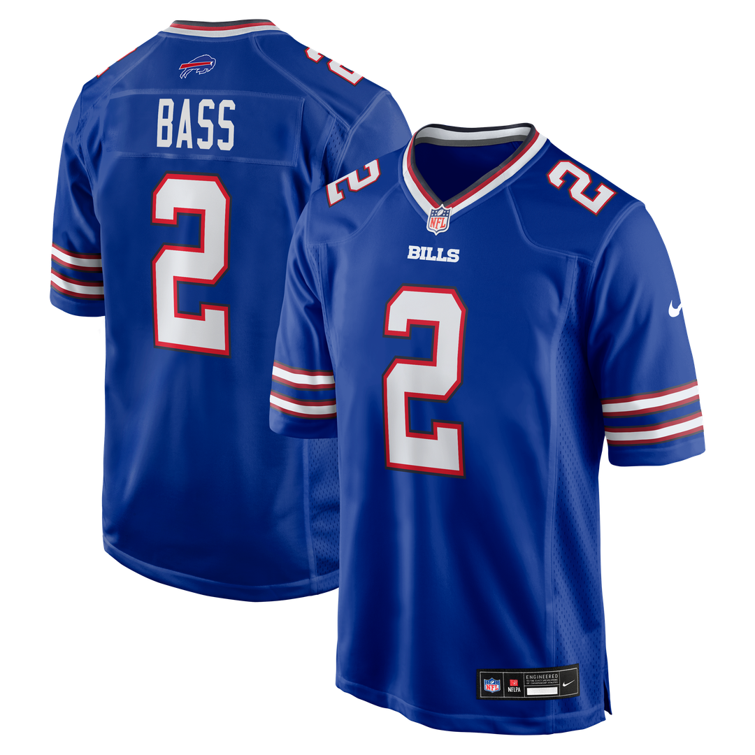 Tyler Bass Buffalo Bills Nike Royal Game Player Jersey