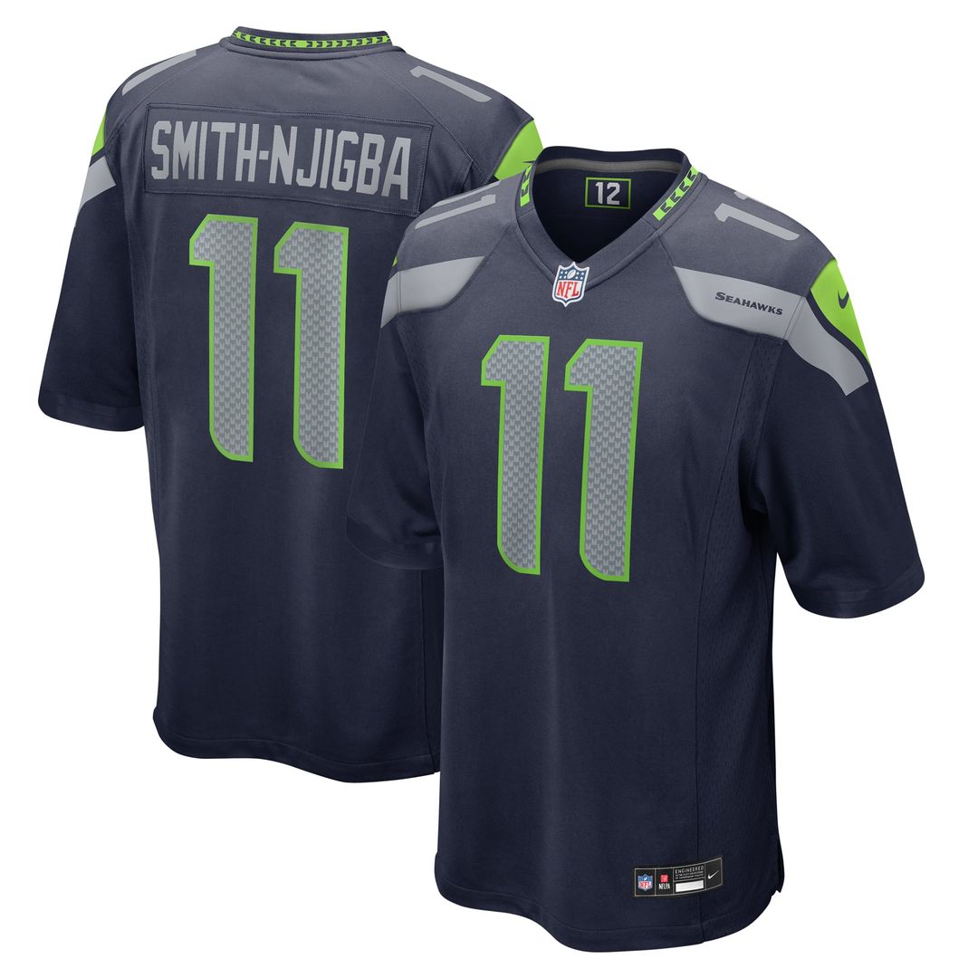 Jaxon Smith-Njigba Seattle Seahawks Nike Royal Throwback Player Game Jersey