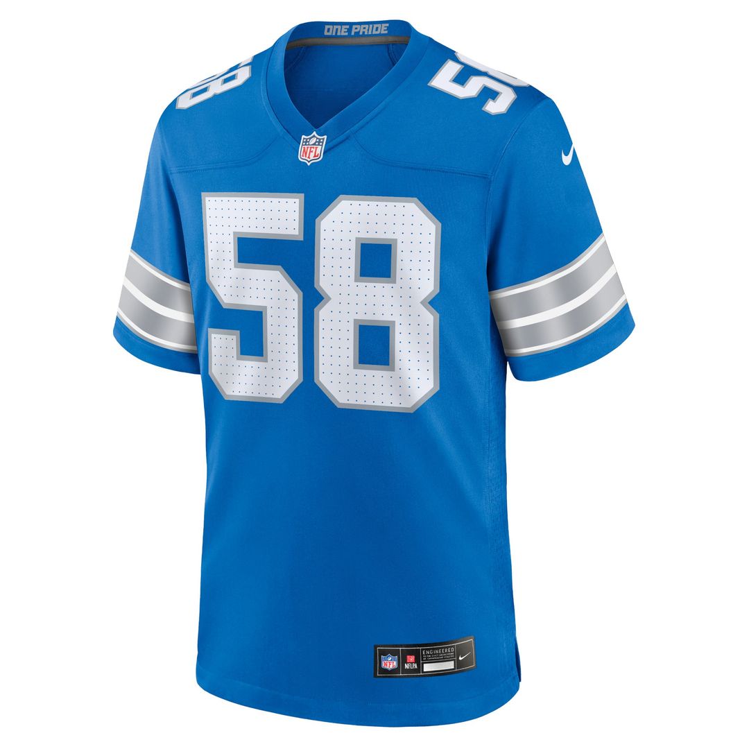 Penei Sewell Detroit Lions Nike Blue Game Jersey
