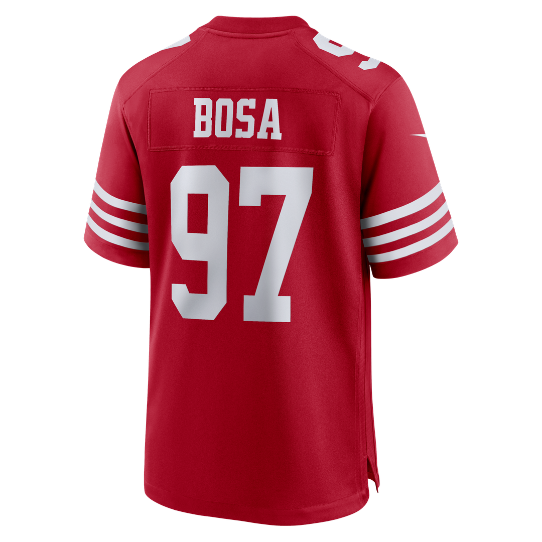 Nick Bosa San Francisco 49ers Nike Scarlet 80th Anniversary Game Jersey