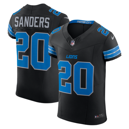 Barry Sanders Detroit Lions Nike Black Alternate Vapor F.U.S.E. Elite Jersey