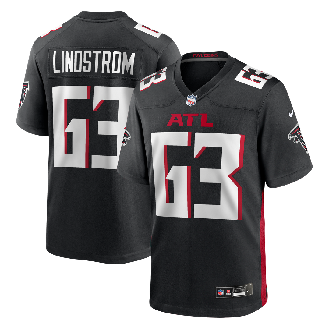 Chris Lindstrom Atlanta Falcons Nike Black Game Jersey