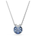 Swarovski Bella V pendant Round cut, Pink, Rhodium plated