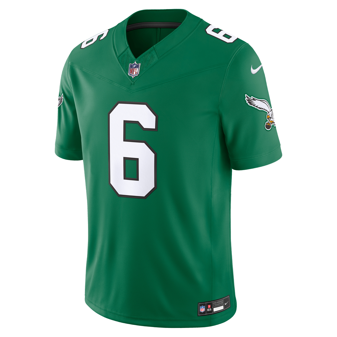 DeVonta Smith Philadelphia Eagles Nike Kelly Green Alternate Vapor F.U.S.E. Stitched Limited Jersey